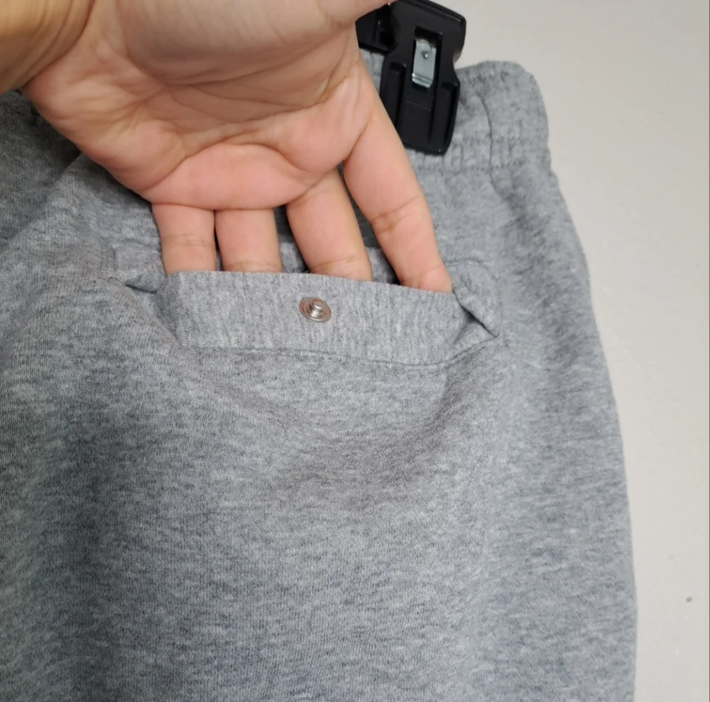 Nike Spartan Basketball Fleece Pants Mens Sz Medium Gray Jogger Sweatpants Logo - Picture 9 of 16